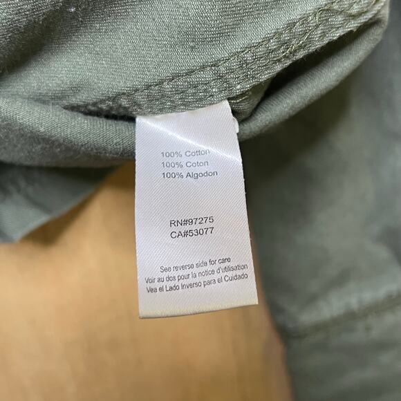 Y2K Fox Racing Women’s Army Green Military Style Zip & Button Jacket Sz Medium - Picture 6 of 9